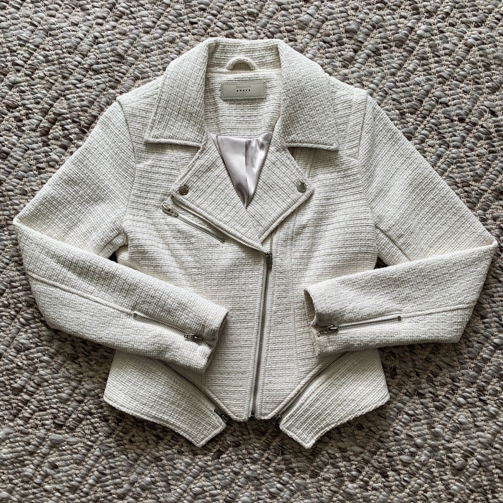 BLANKNYC White Moto Jacket